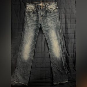 Men’s 7 For All Mankind Blue Jeans “carsen” fit sz 32 Used in Great Condition!